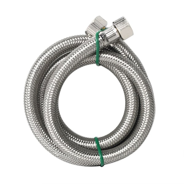 Thrifco Plumbing 1/2 Inch Comp x 1/2 Inch Comp x 48 Inch Long Stainless Steel Faucet Riser 4401450 - main